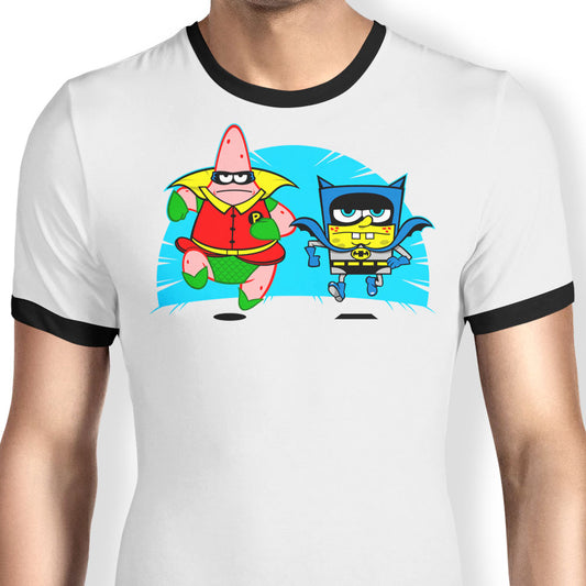 Who Lives In a Batcave Under the Sea? - Ringer T-Shirt