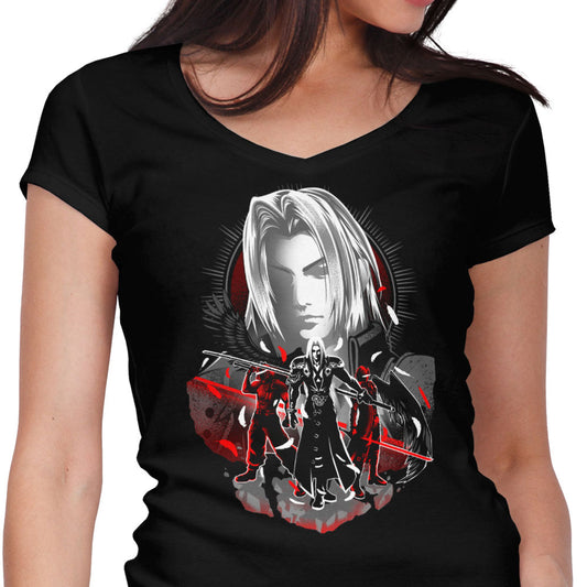 Winged Silhouette - Women's V-Neck