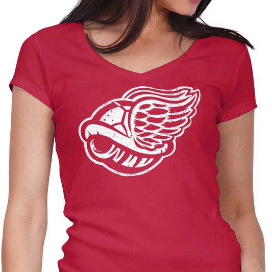 Winged Turtle Shell - Women's V-Neck