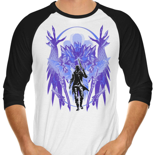Wings of Judgment - 3/4 Sleeve Raglan T-Shirt