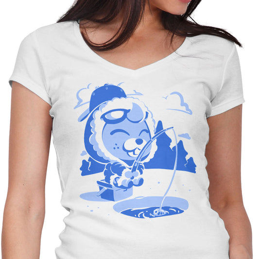Winter Fishing - Women's V-Neck