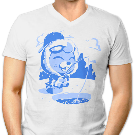 Winter Fishing - Men's V-Neck