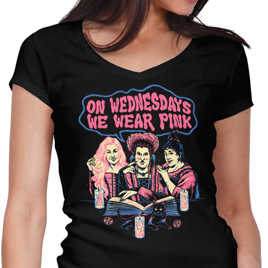 Witches Wear Pink - Women's V-Neck