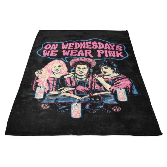 Witches Wear Pink - Fleece Blanket