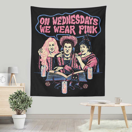 Witches Wear Pink - Wall Tapestry
