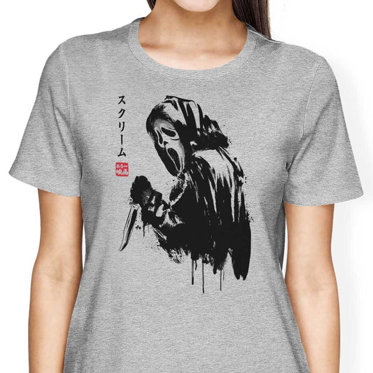 Woodsboro Killer Sumi-e - Women's Apparel