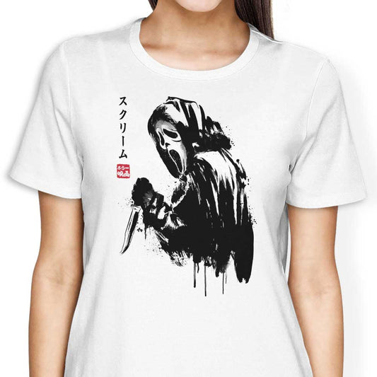 Woodsboro Killer Sumi-e - Women's Apparel