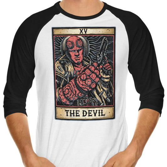 XV: The Devil - 3/4 Sleeve Raglan T-Shirt