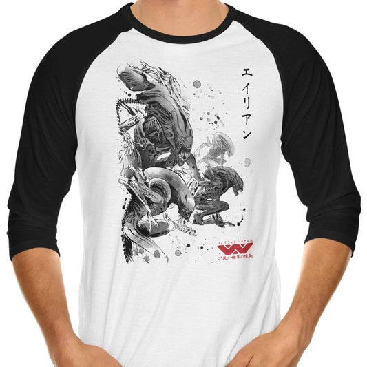 Xeno Invasion - 3/4 Sleeve Raglan T-Shirt