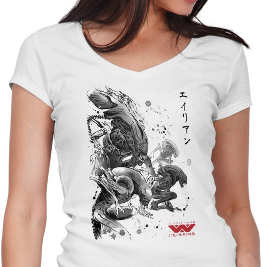 Xeno Invasion - Women's V-Neck