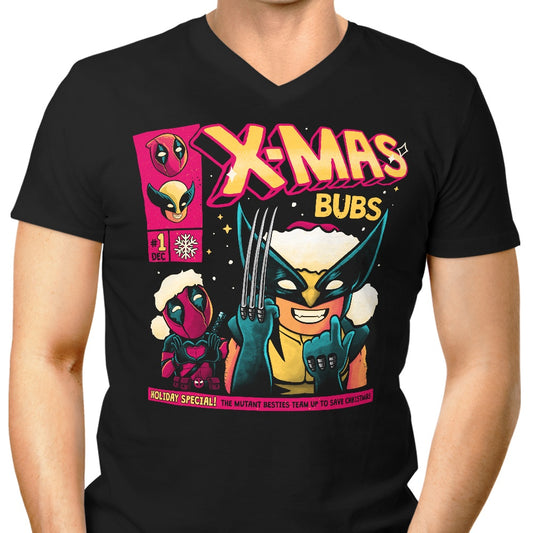Xmas Bubs - Men's V-Neck