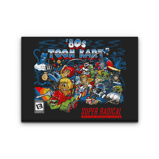 80's Toon Kart - Canvas Print