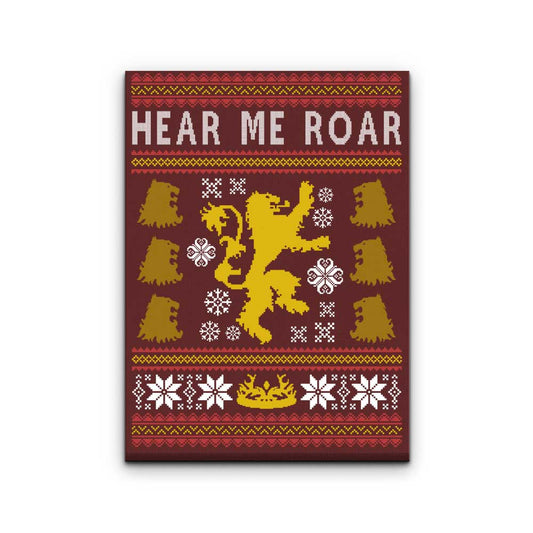 A Lion Always Wraps Their Gifts - Canvas Print