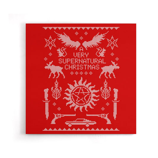 A Very SPN Sweater - Canvas Print