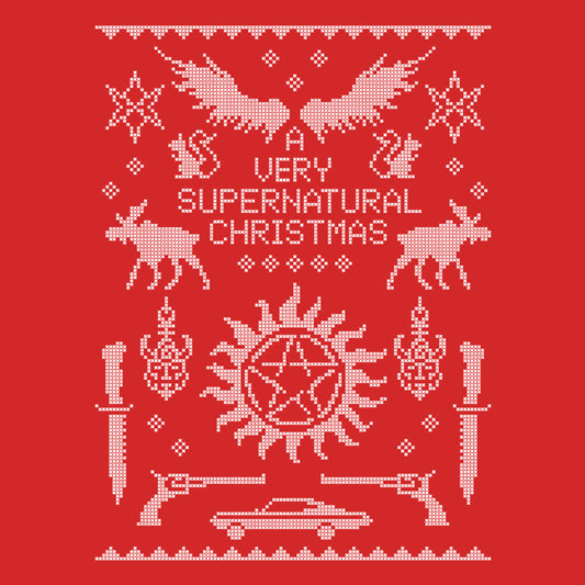 A Very SPN Sweater - Throw Pillow