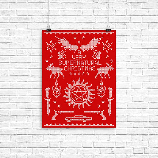 A Very SPN Sweater - Poster