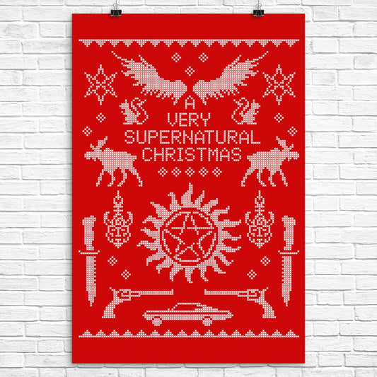 A Very SPN Sweater - Poster