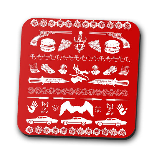 A Very Supernatural Christmas - Coasters
