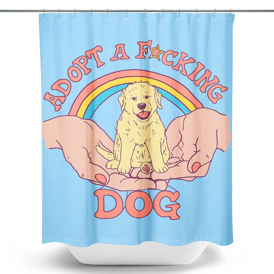 Adopt a Dog - Shower Curtain