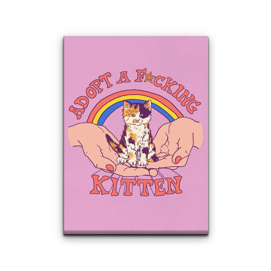 Adopt a Kitten - Canvas Print