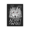 Adopt a Wolf - Canvas Print