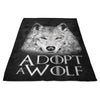 Adopt a Wolf - Fleece Blanket