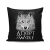 Adopt a Wolf - Throw Pillow