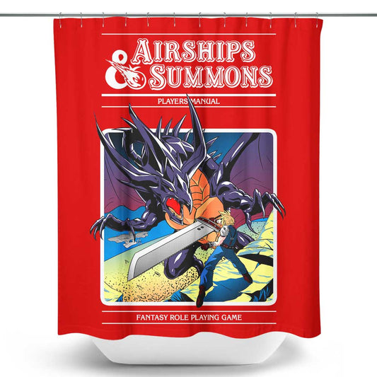 Airship and Summons - Shower Curtain