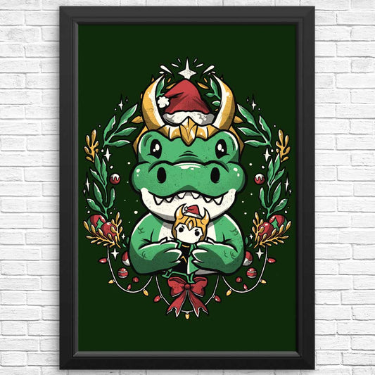 Alligator Christmas - Posters & Prints