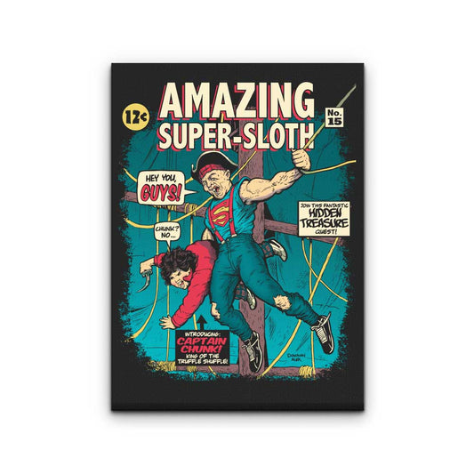 Amazing Super Sloth - Canvas Print