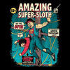 Amazing Super Sloth - Canvas Print