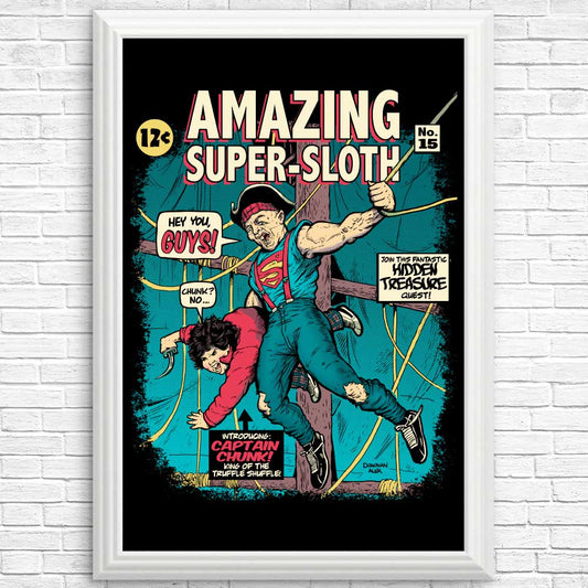 Amazing Super Sloth - Posters & Prints