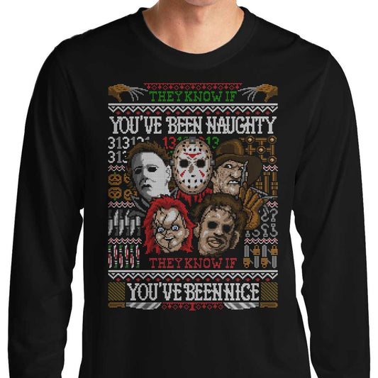 An Ugly Slasher Sweater - Long Sleeve T-Shirt