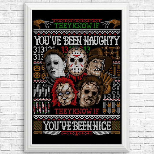 An Ugly Slasher Sweater - Posters & Prints