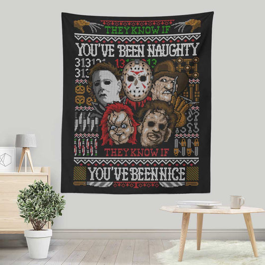 An Ugly Slasher Sweater - Wall Tapestry