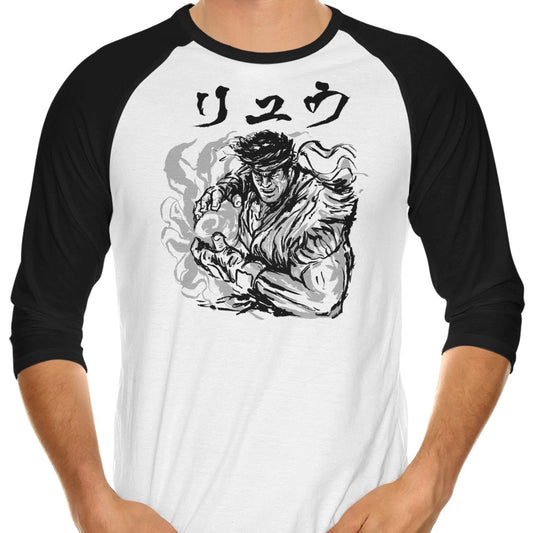 Ansatsuken Copia - 3/4 Sleeve Raglan T-Shirt