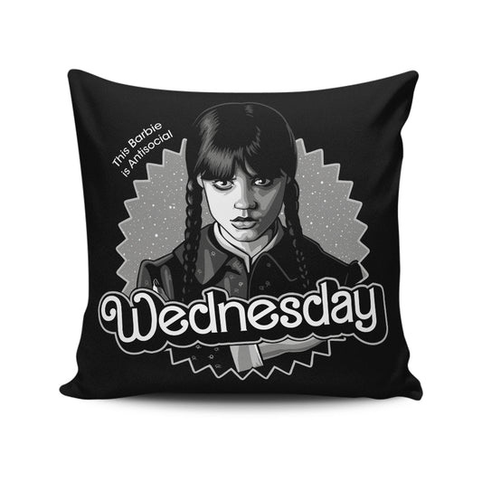 Antisocial Doll - Throw Pillow
