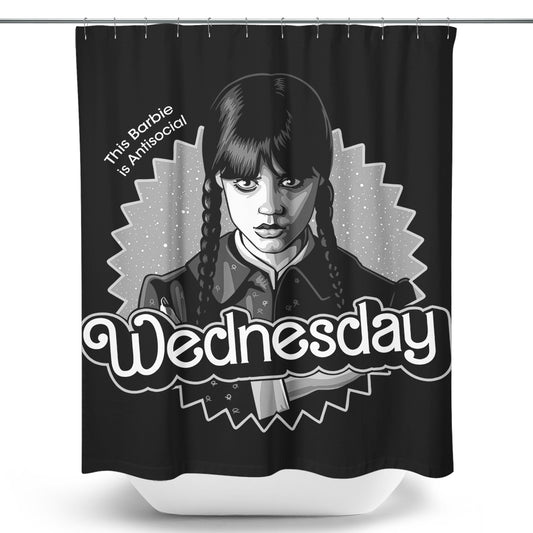 Antisocial Doll - Shower Curtain