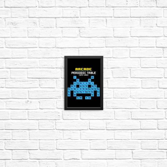 Arcade Periodic Table - Posters & Prints