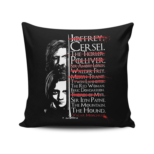 Arya's Prayer - Throw Pillow