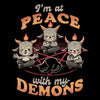 At Peace With My Demons - Throw Pillow
