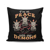 At Peace With My Demons - Throw Pillow