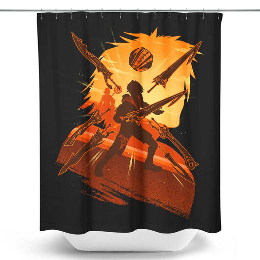 Attack of Tidus - Shower Curtain
