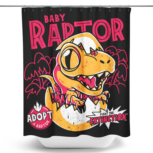 Baby Raptor - Shower Curtain