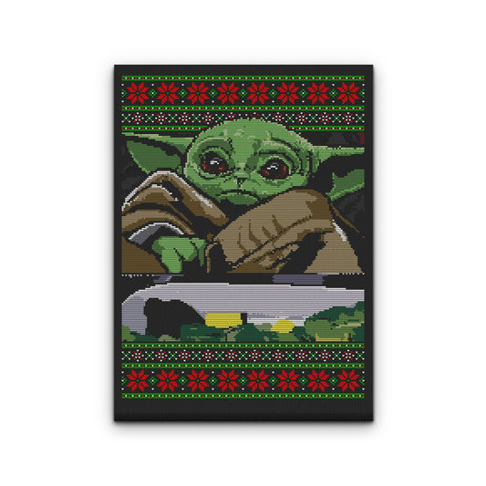 Baby Yelled at Sweater - Canvas Print