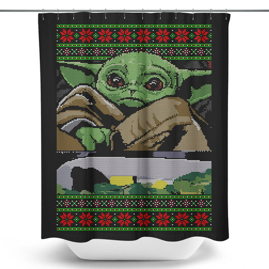 Baby Yelled at Sweater - Shower Curtain