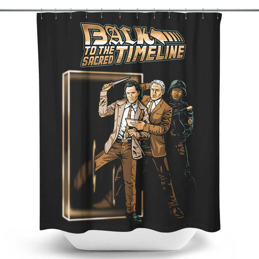 Back to the Sacred Timeline - Shower Curtain