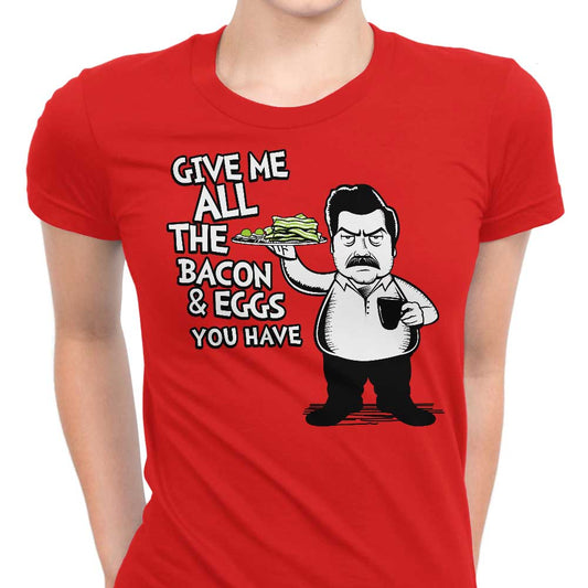 Bacon and Eggs - Women's Apparel