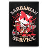 Barbarian at Your Service - Metal Print