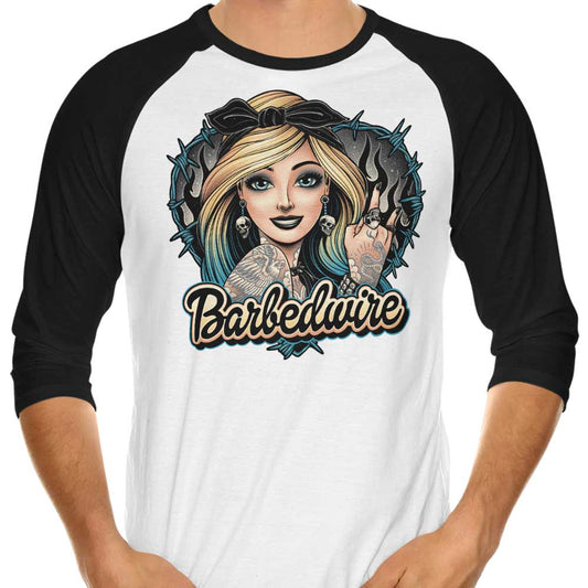 Barbedwire - 3/4 Sleeve Raglan T-Shirt